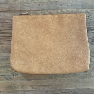 Free People vegan leather large pouch clutch